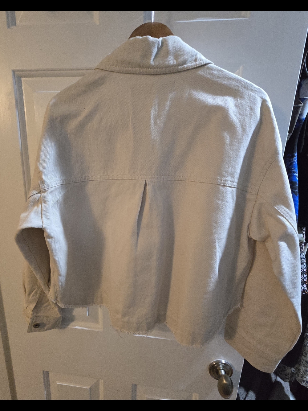Zara Cream Button-Front Fringe Jacket - Picture 13 of 14